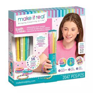 Make It Real Swift Clicks Heishi Bracelet Maker Kit DIY Girls Craft 8+ 2047pc